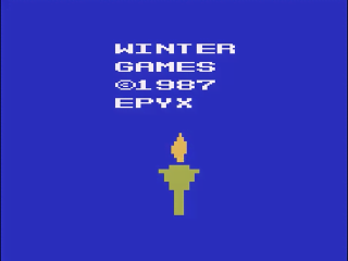Winter Games title screen for Atari 2600